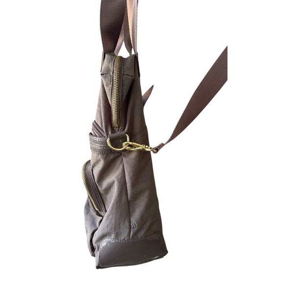 Kipling Camryn Women's Brown Nylon Laptop Travel Weekender Crossbody Bag - Picture 3 of 13